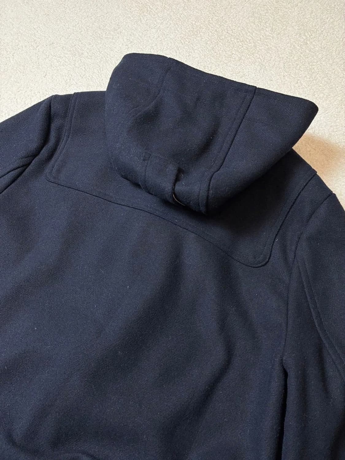 DOVER 안감 오버핏 체크 울 더플 코트 PN7201 상품이미지4