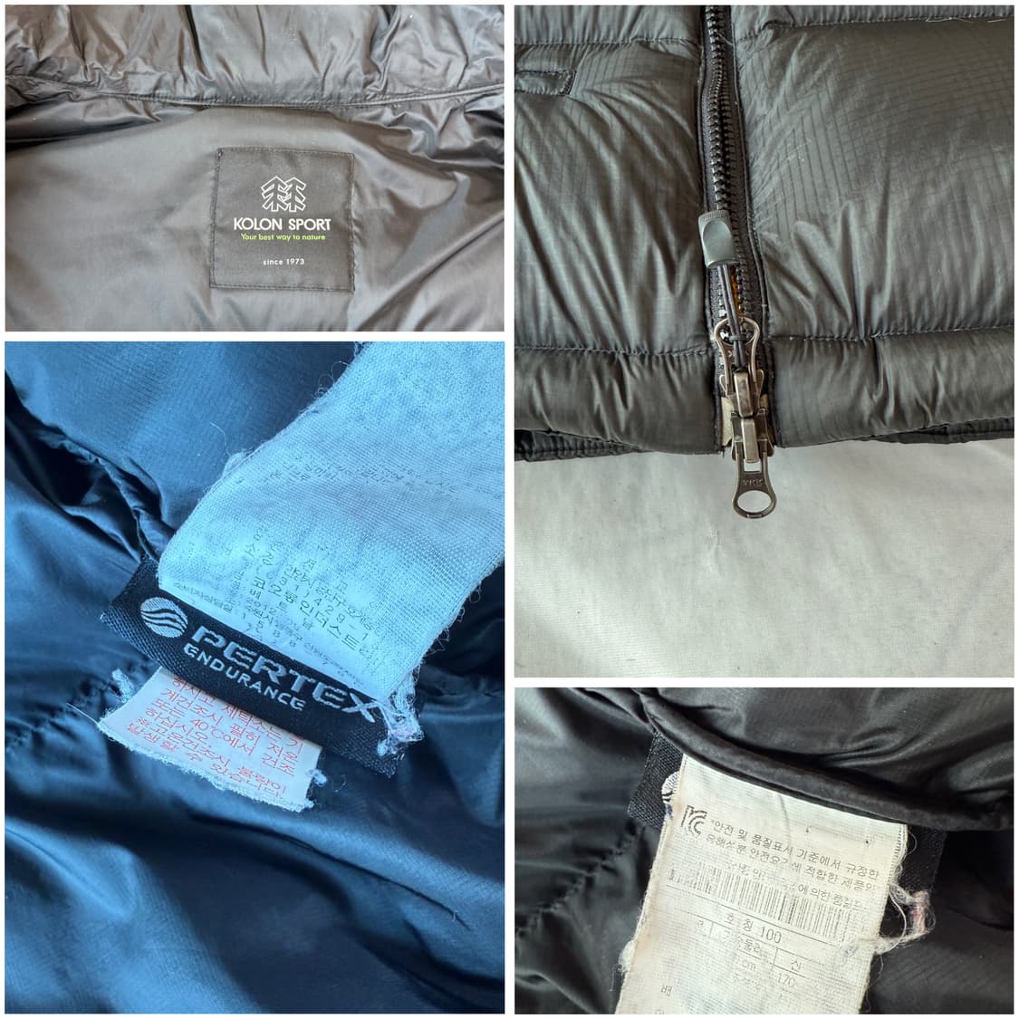 코오롱스포츠 안타티카 퍼텍스 블랙 초경량패딩 상품이미지8