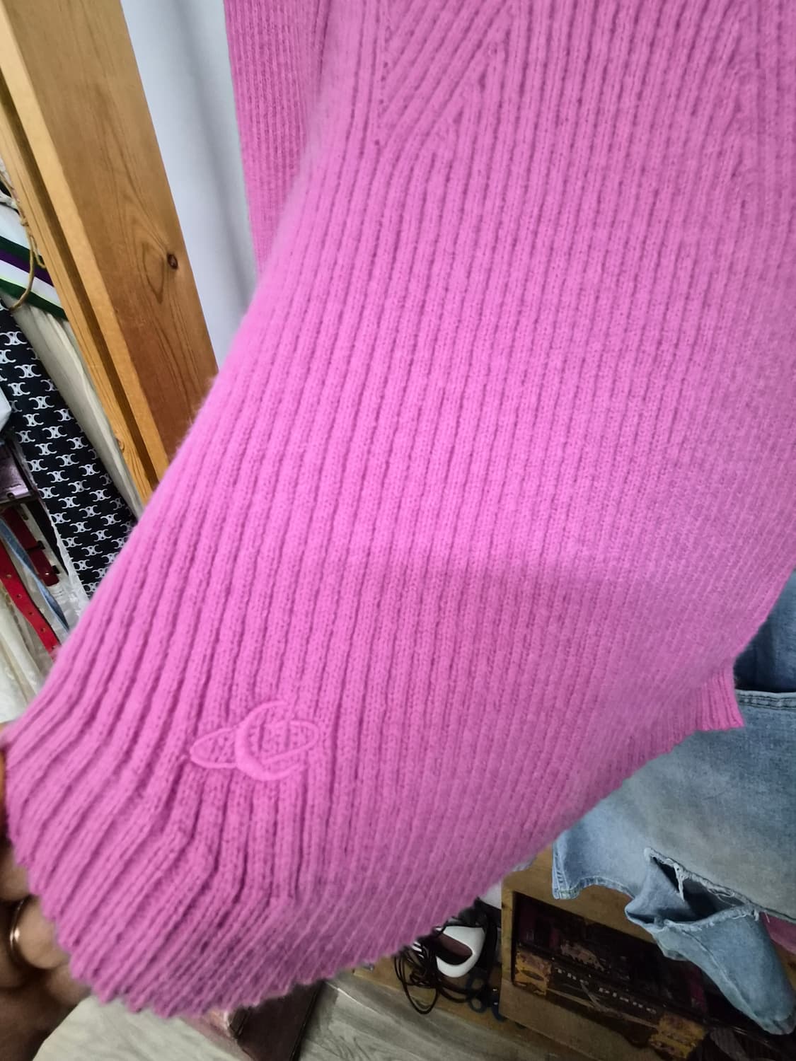 어반드레스 스퀘어라운드 핑크벌룬 골지니트 상품이미지5