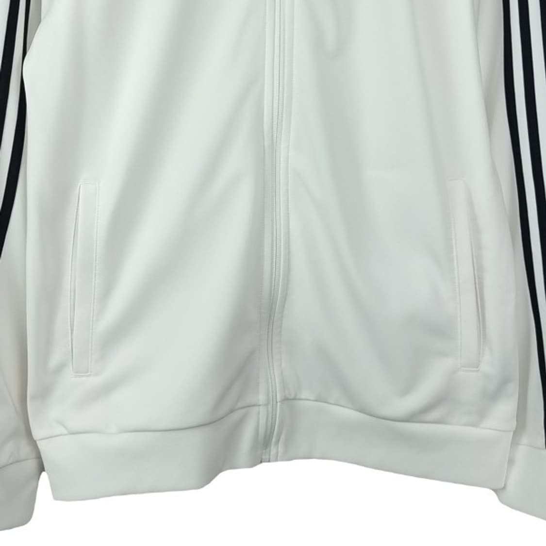 [아디다스] 로고 자수 삼선 화이트 져지 트랙탑 집업 자켓 M20122 상품이미지5