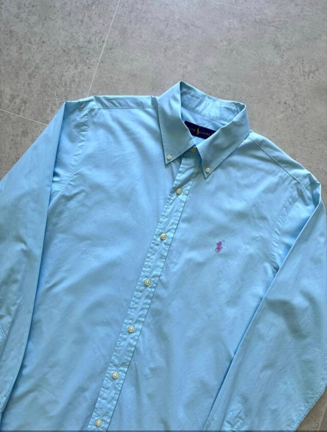 Polo Ralph Lauren Sky Blue Cotton Shirt 상품이미지2