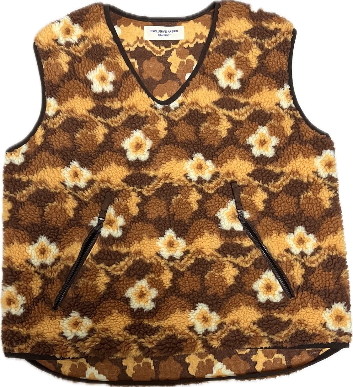 빔즈보이 플라워패턴 플리스 베스트 상품이미지1