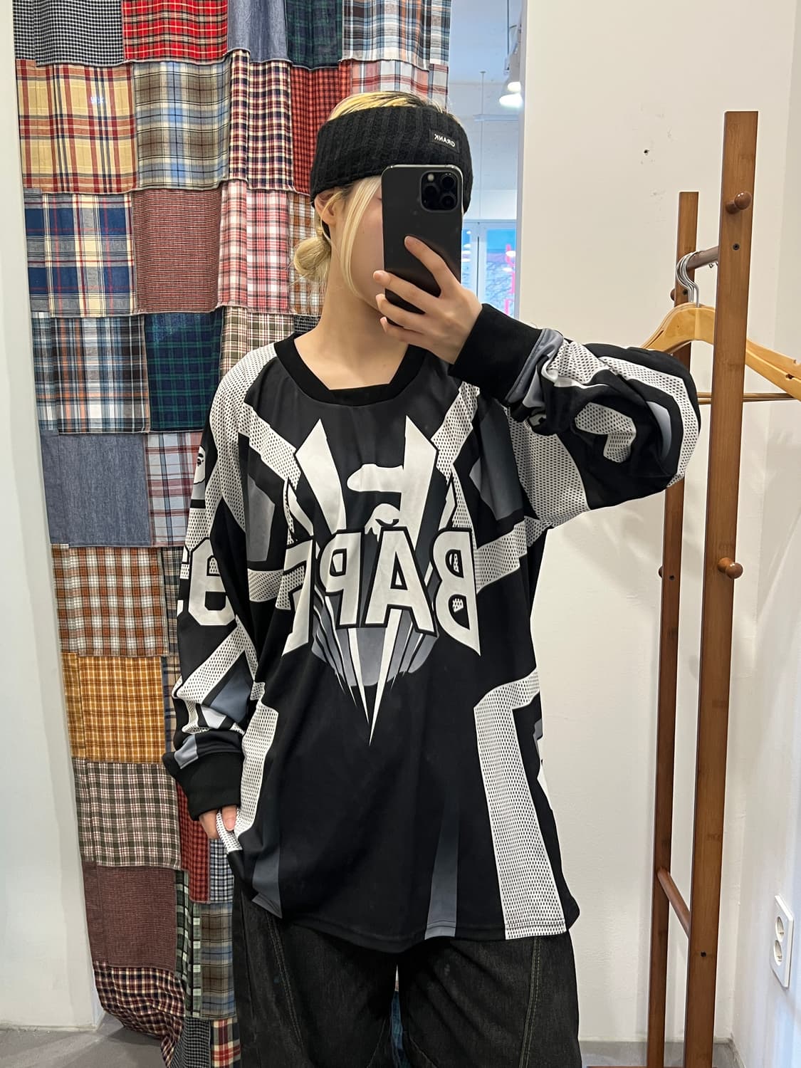 베이프 로고 도트 롱슬리브 상품이미지4