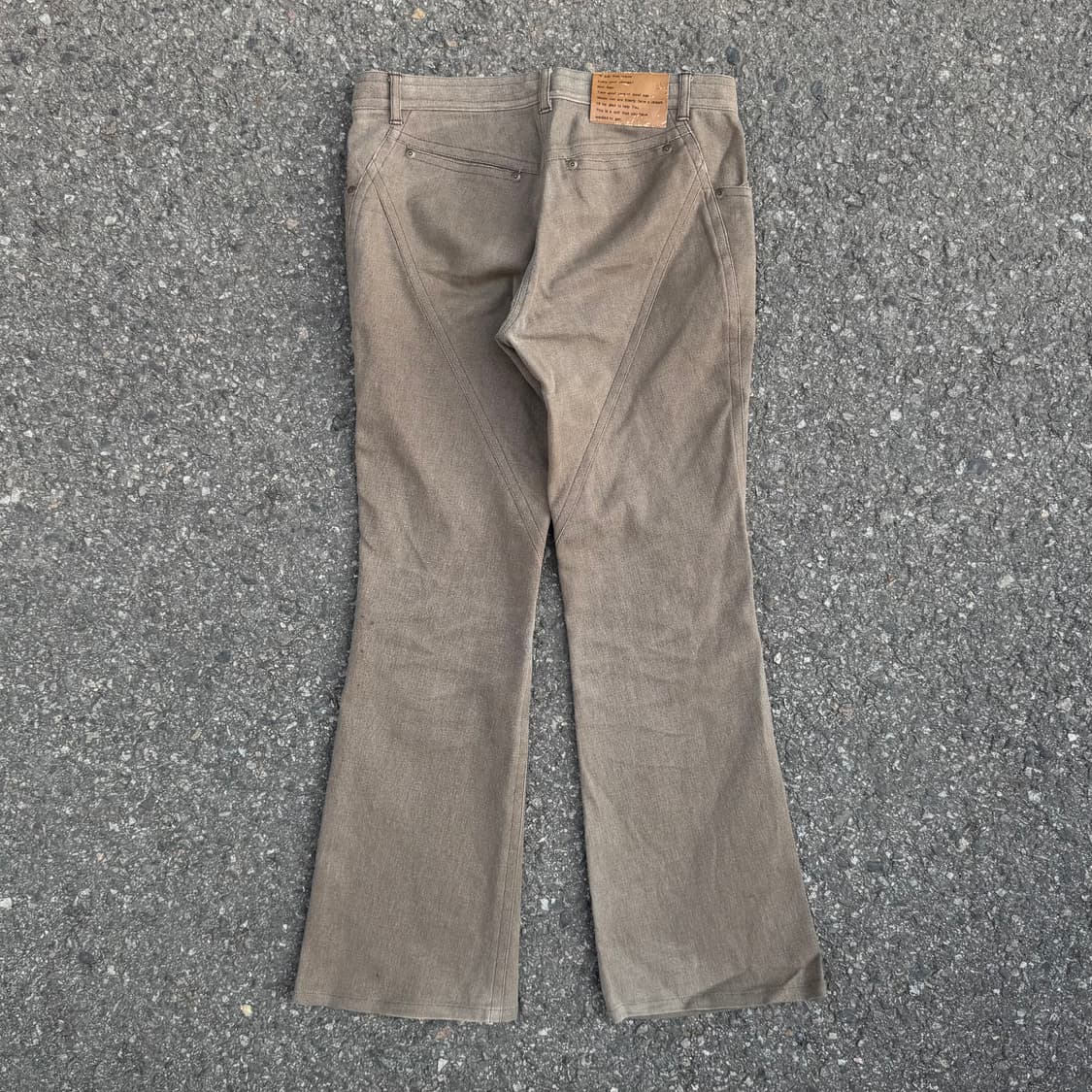 Cledevers JPN 언벨런스 집업 부츠컷 팬츠 상품이미지2