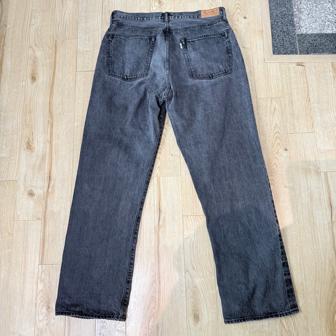 피그벨 phigvel 클래식 페이디드 진 블랙 36 상품이미지3