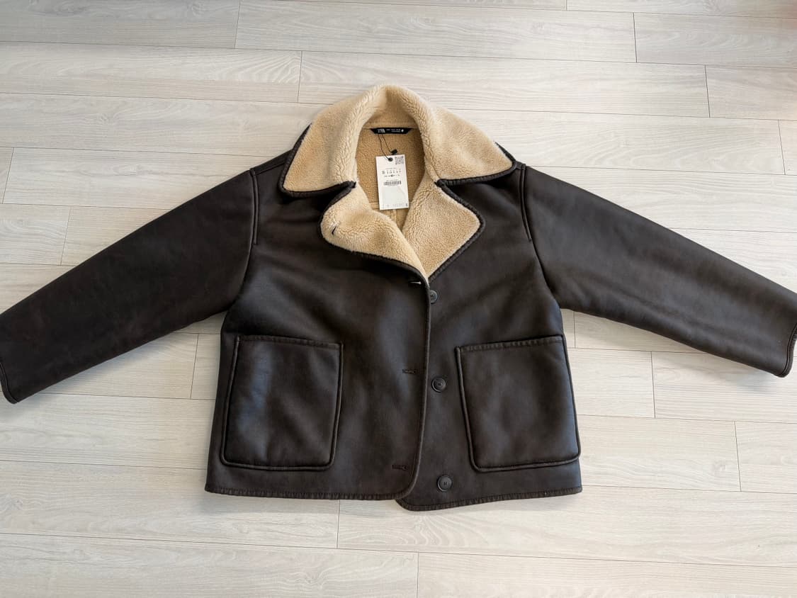 자라 페이크퍼 무스탕 새상품 상품이미지3