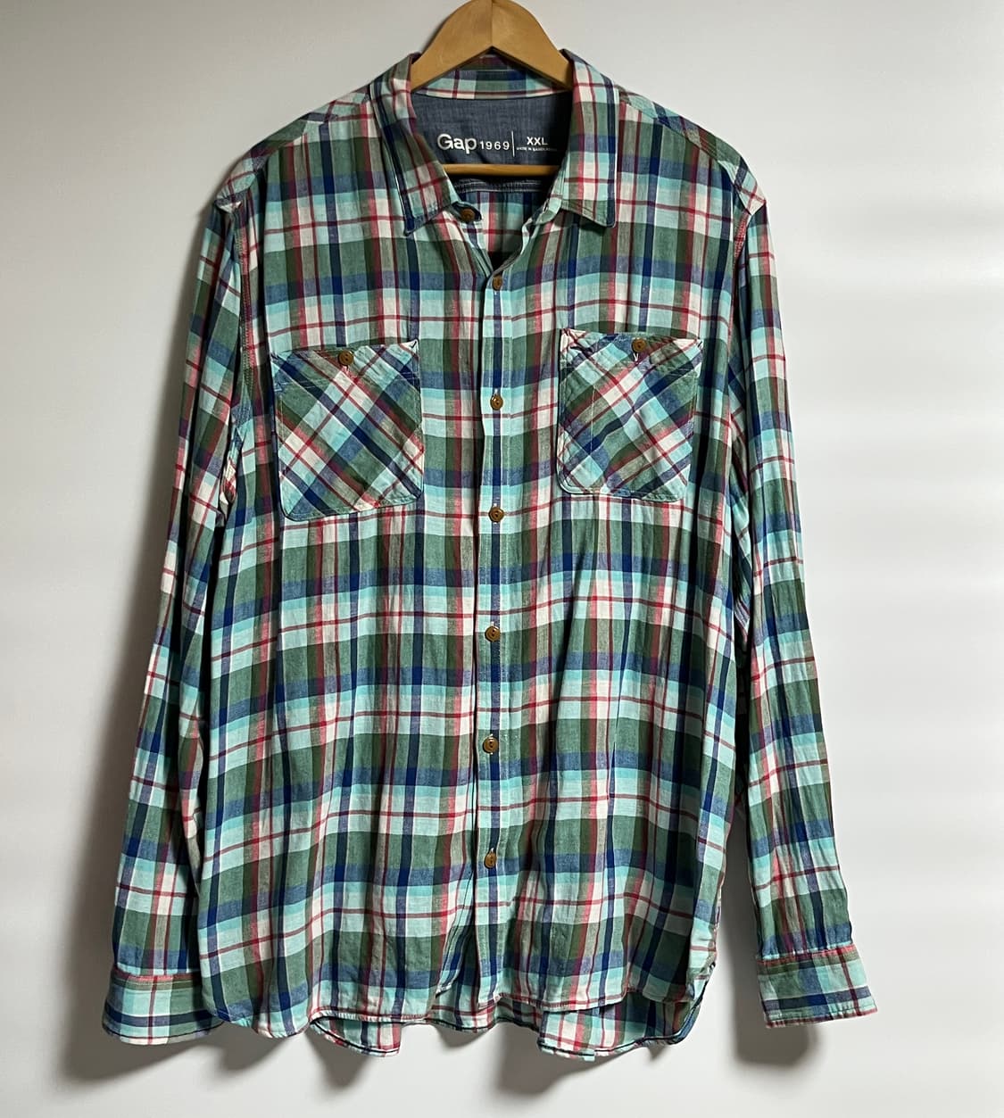 공용 갭 GAP 빈티지 체크 셔츠 남방 2XL 상품이미지1