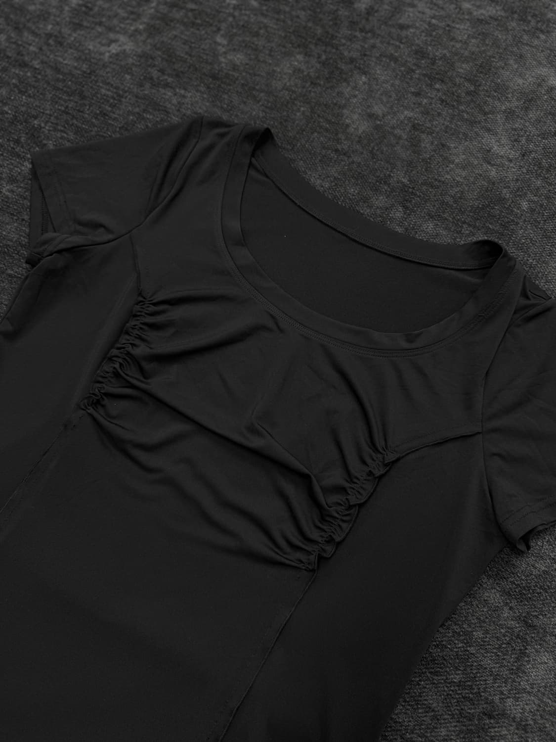 noko pleats 숏 슬리브 탑 상품이미지2