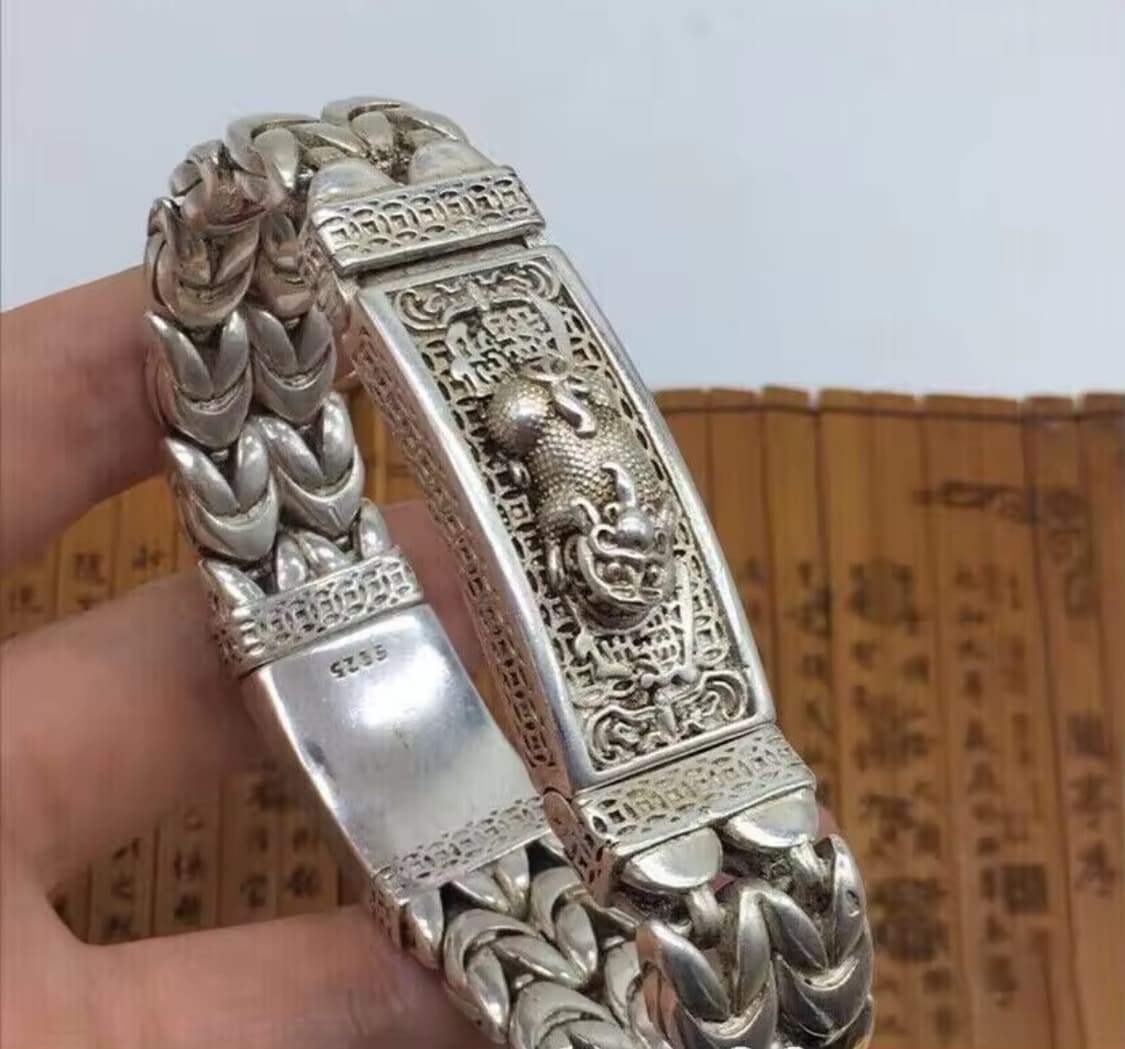 Vintage Tibet Silver Bracelet 상품이미지2