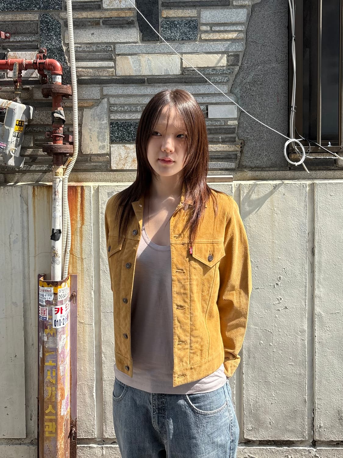 리바이스 가죽 트러커 자켓 상품이미지2