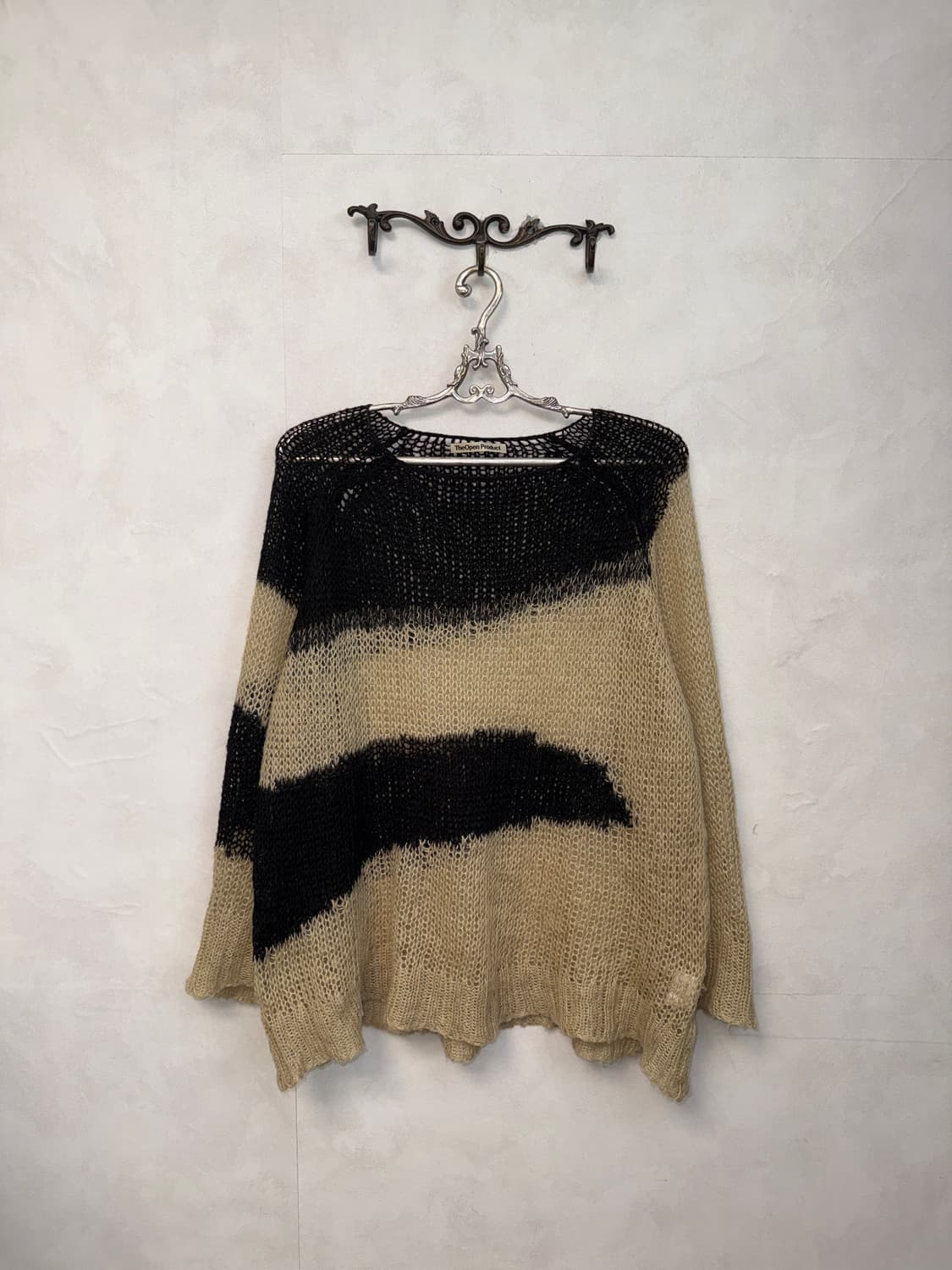 The Open Product Abstract Print Knit Top 상품이미지1