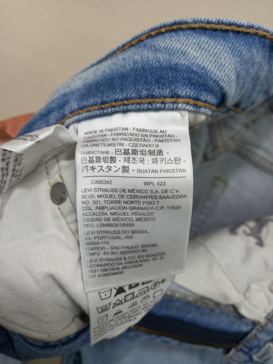 30 리바이스502 데미지워싱 리오셀 스판 슬림일자진 30-199 상품이미지8