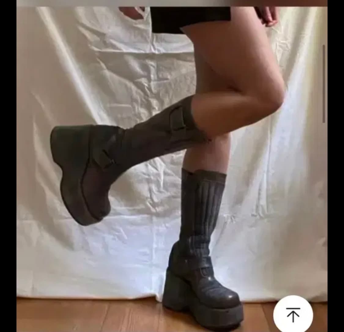 빈티지 스웨이드 플랫폼 부츠 상품이미지4