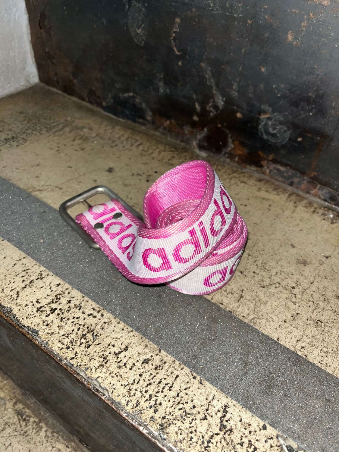 올드 아디다스 핑크 로고 벨트 상품이미지4