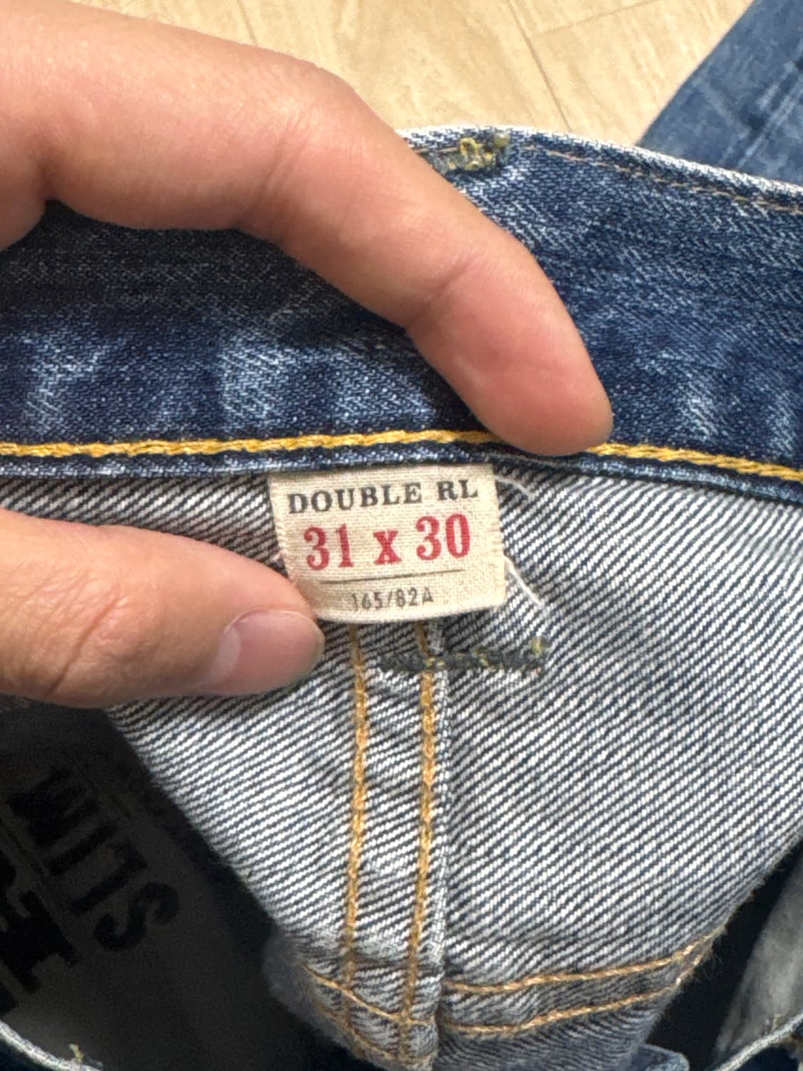 Rrl selvedge slim fit denim 31x30 상품이미지4