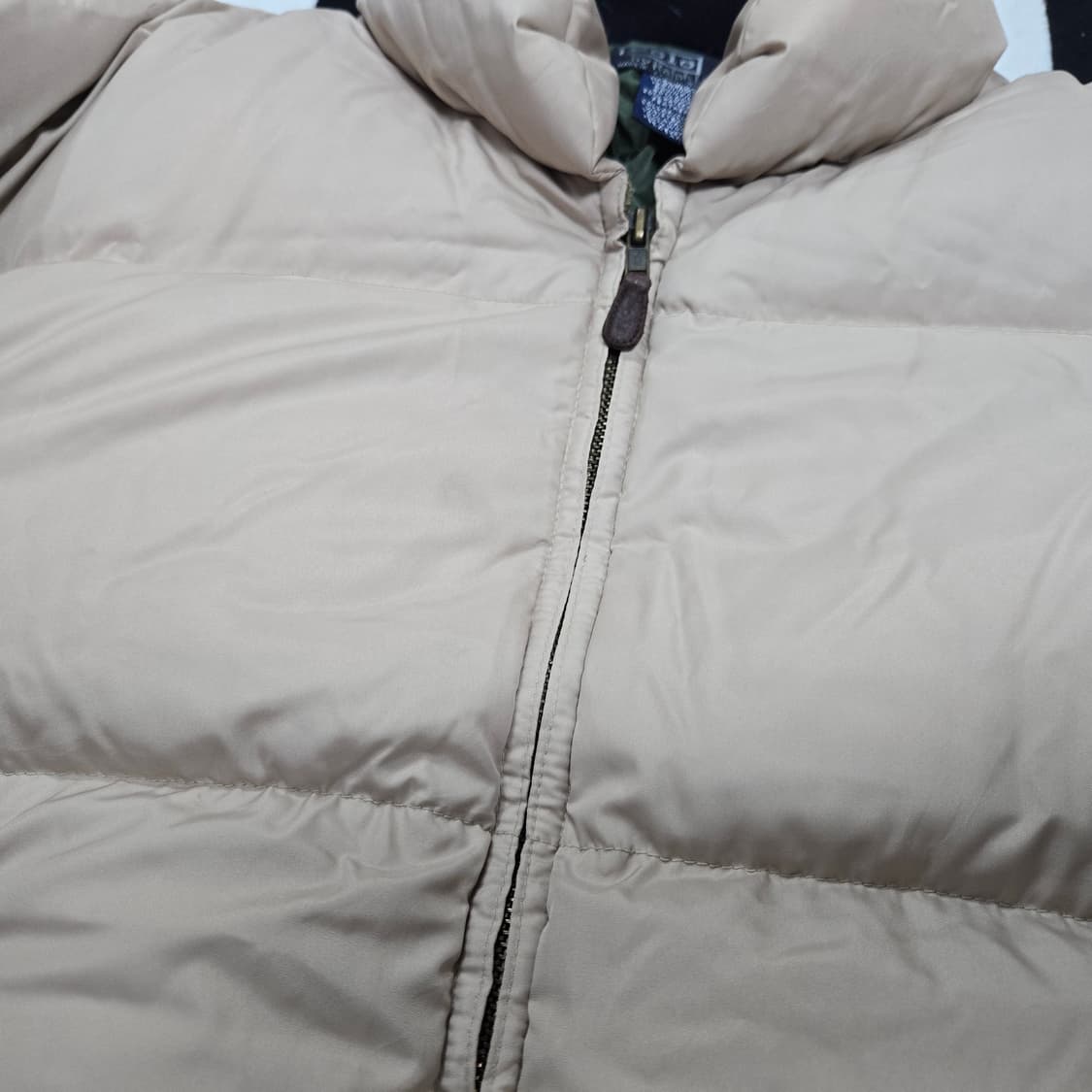 M 폴로랄프로렌 OG 푸퍼 다운 자켓 베이지 made in usa 상품이미지5