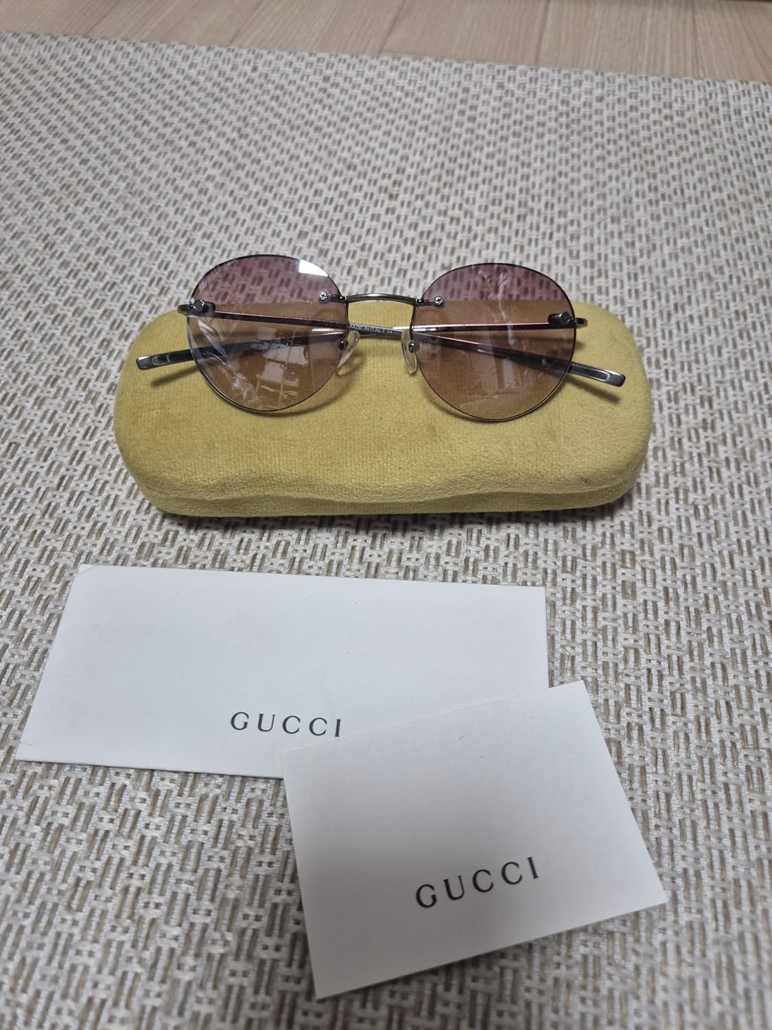 (정품) 구찌 무테 선글라스 틴트 선글라스 상품이미지1