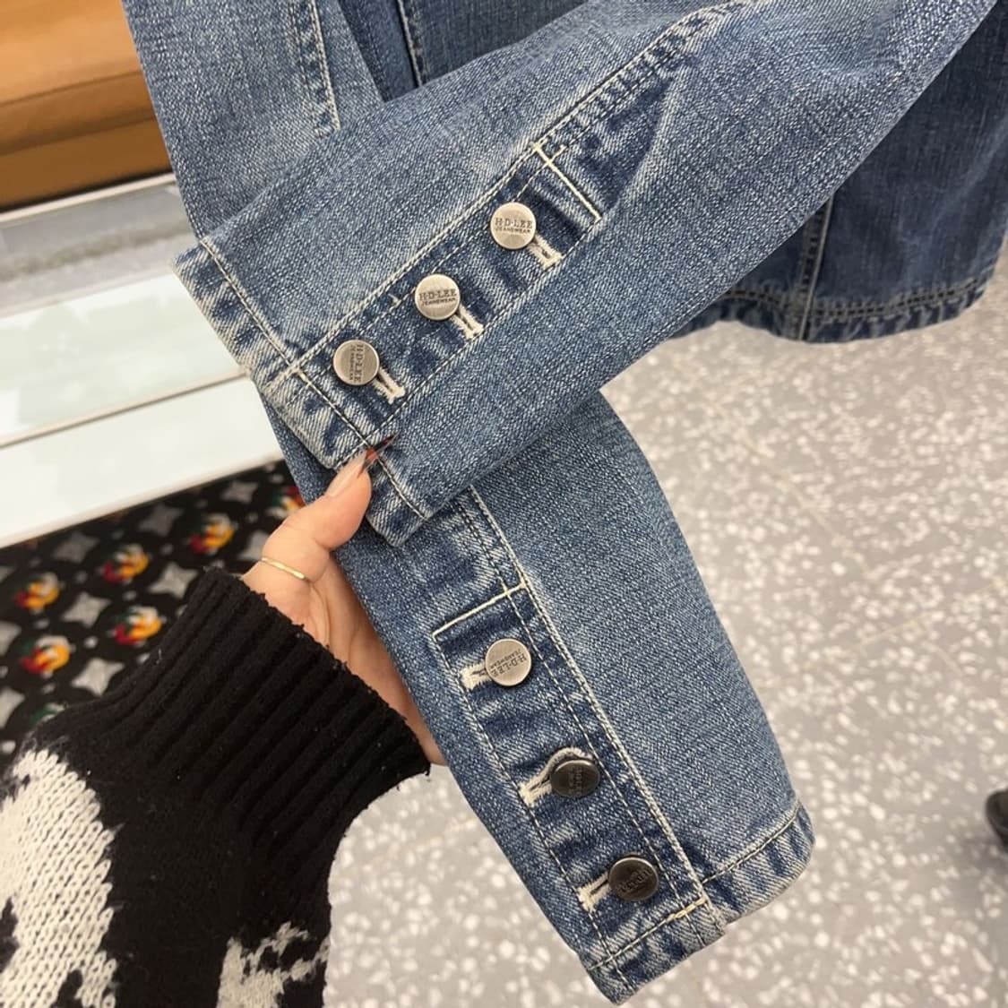 리 LEE 올드스쿨 빈티지 워싱 진청 데님자켓 100 C08401 상품이미지7