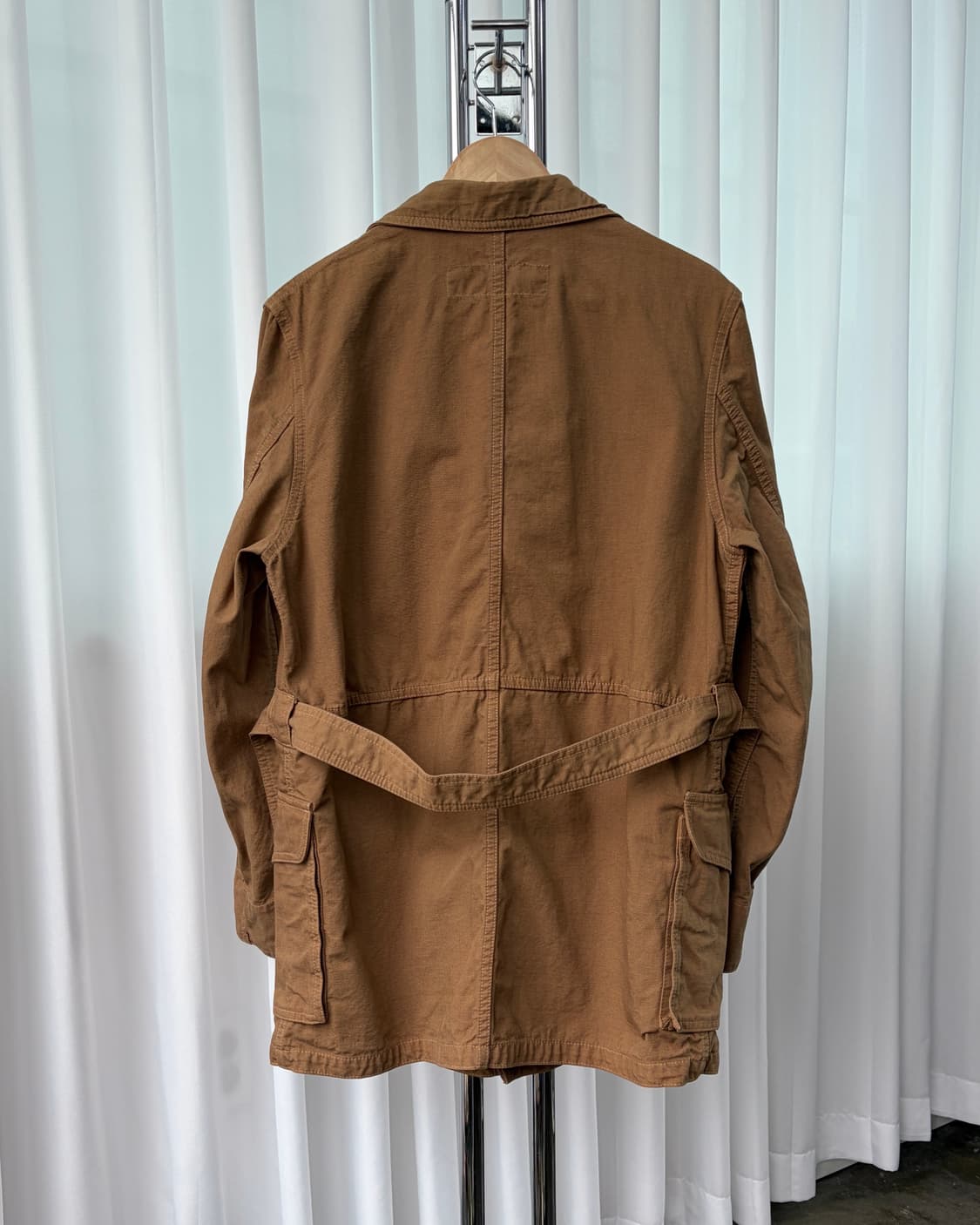[L]꼼데가르송 옴므 2003 벨티드 캔버스 자켓 상품이미지6