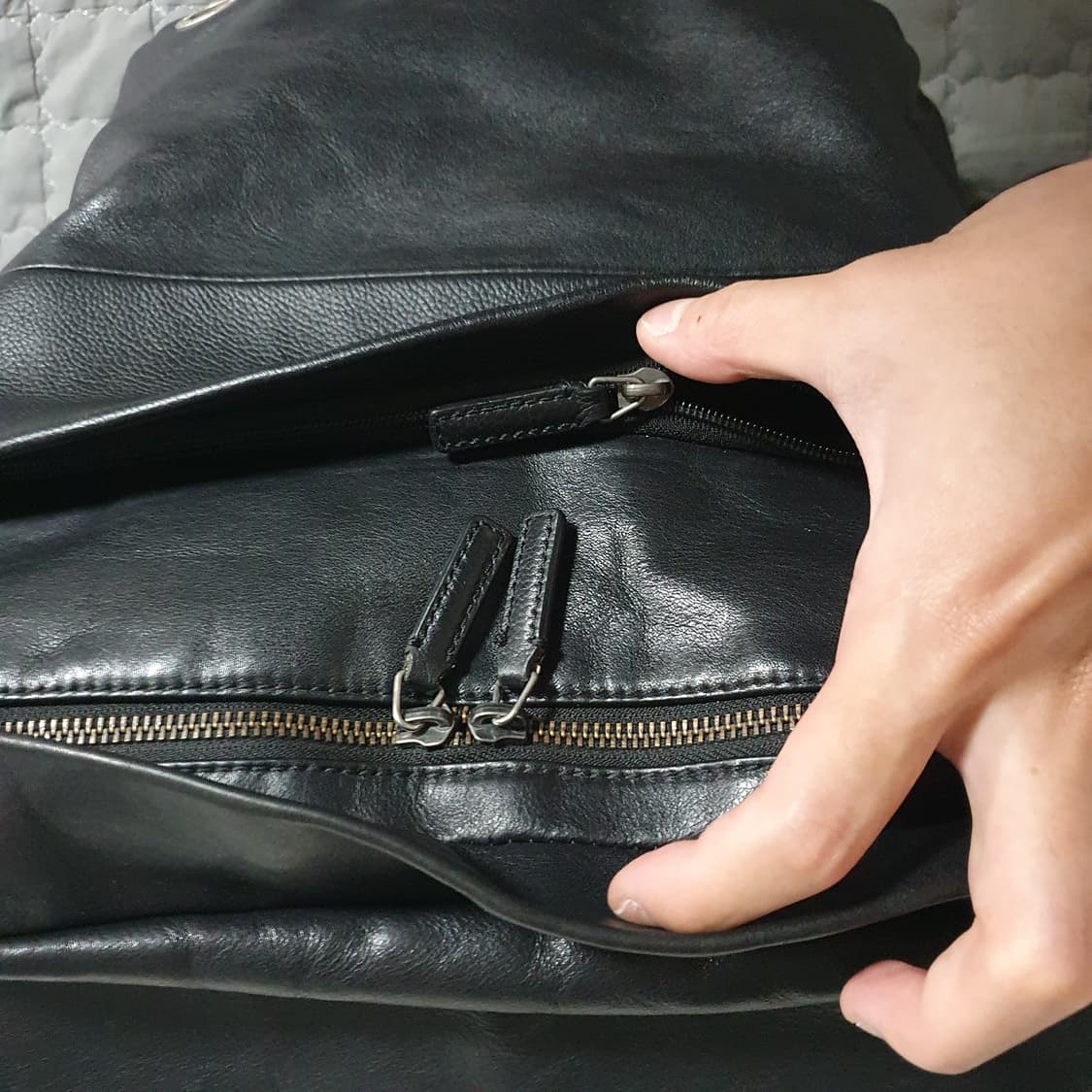 만다리나덕 소가죽 백팩 상품이미지7