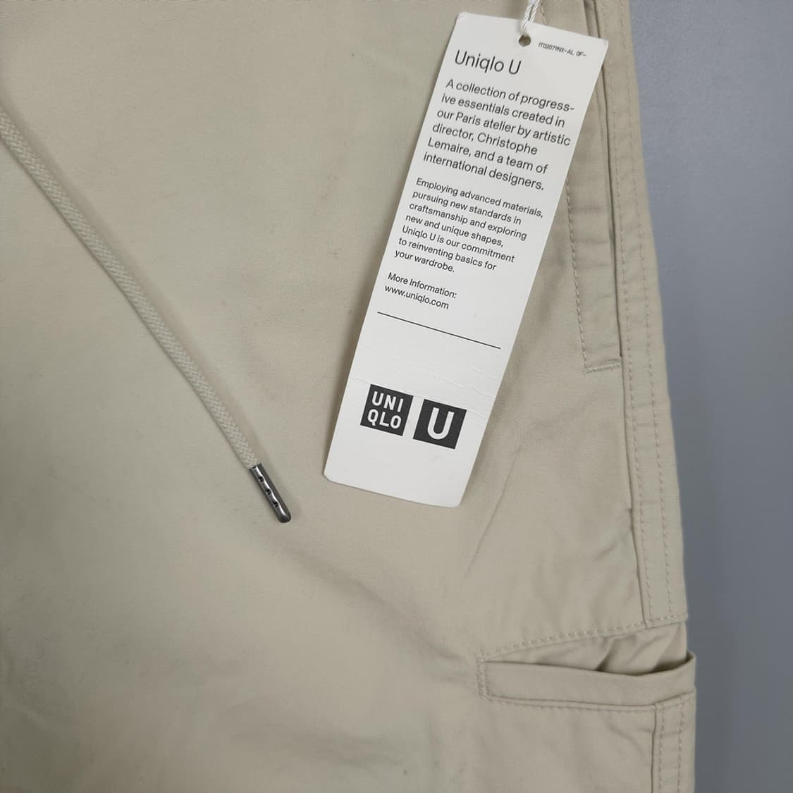 남성용 유니클로U UNIQLO U 베이지 카고 팬츠 S 상품이미지4