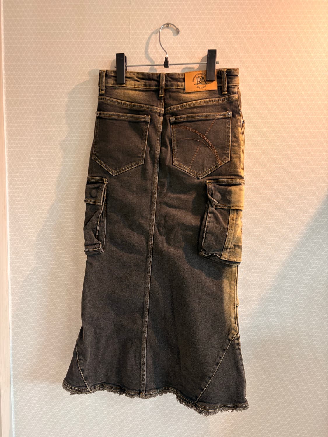 프렌다 디자인 컴퍼니 카고 데님 머메이드 롱스커트 상품이미지3