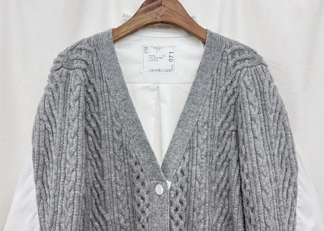 사카이 셔츠 니트 가디건 상품이미지2