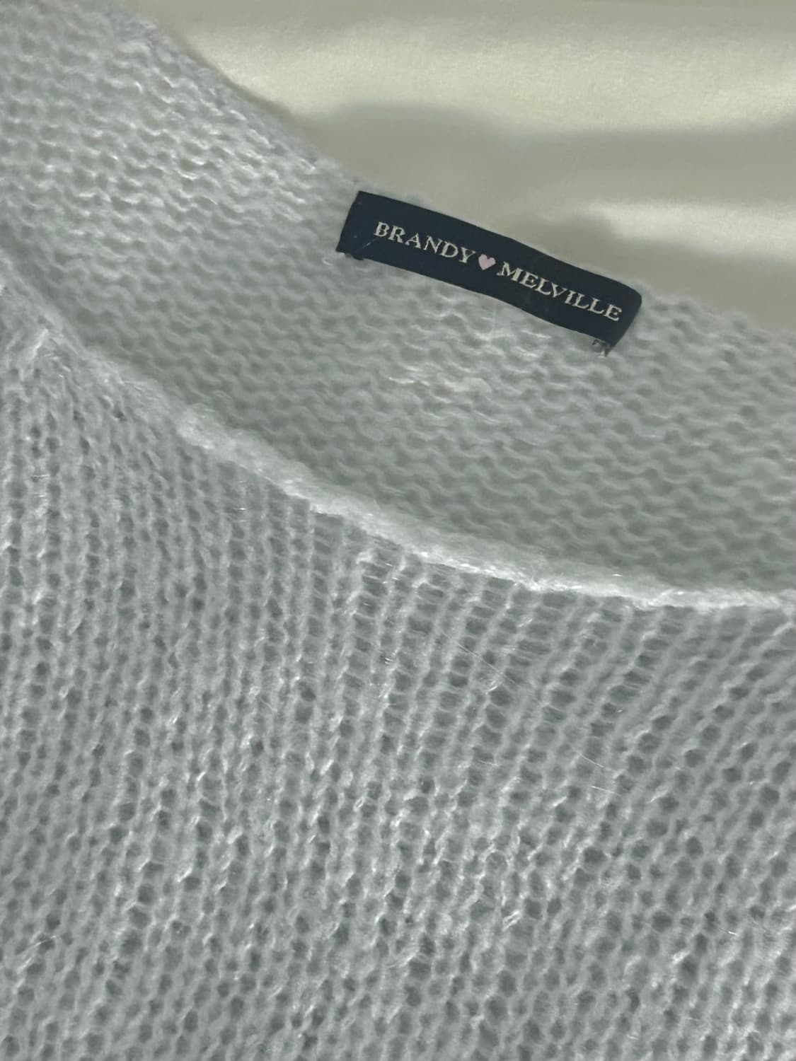 브랜디멜빌 루즈핏 베이비블루 니트 하늘색 상품이미지2