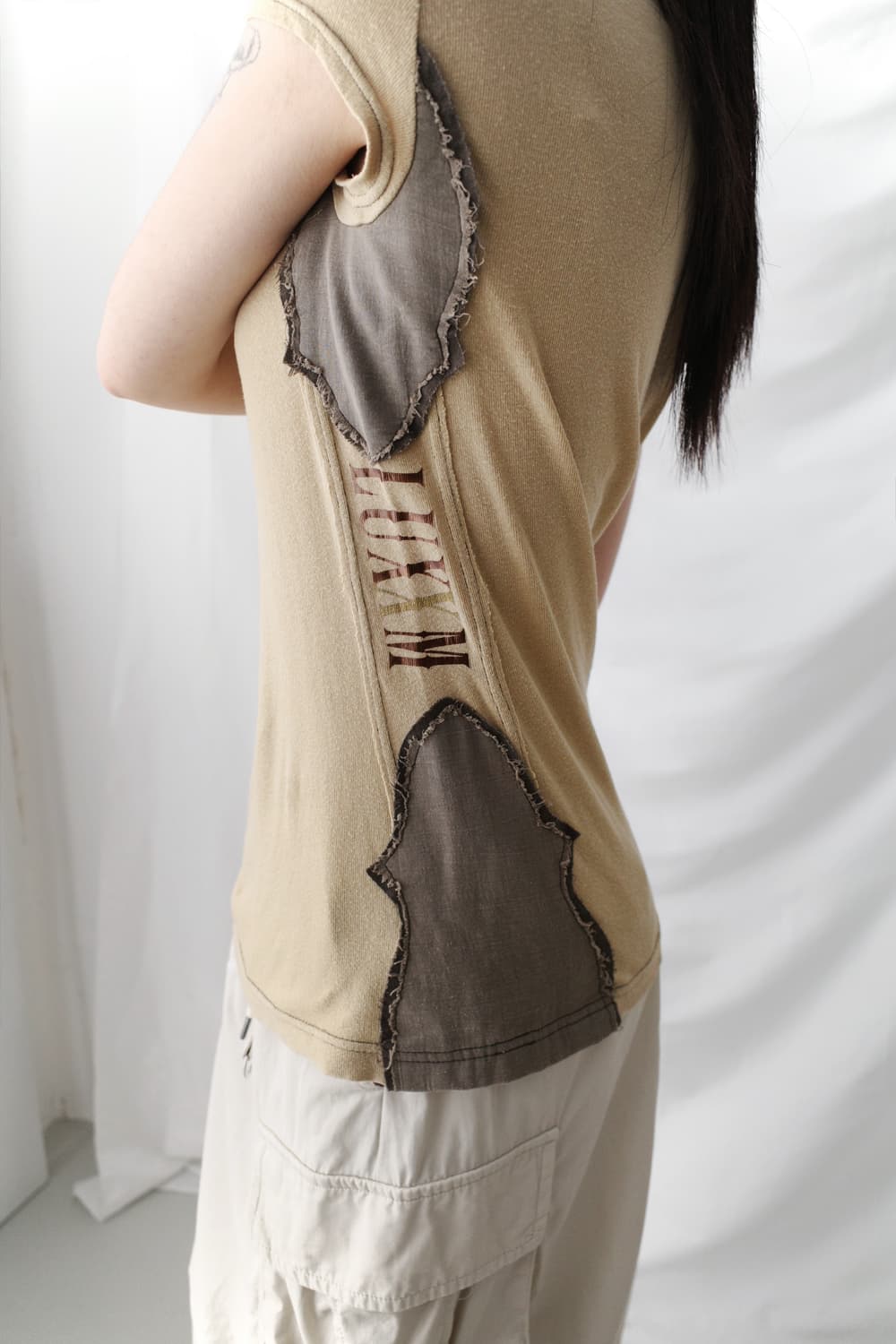 luxxm) grunge half T  상품이미지8