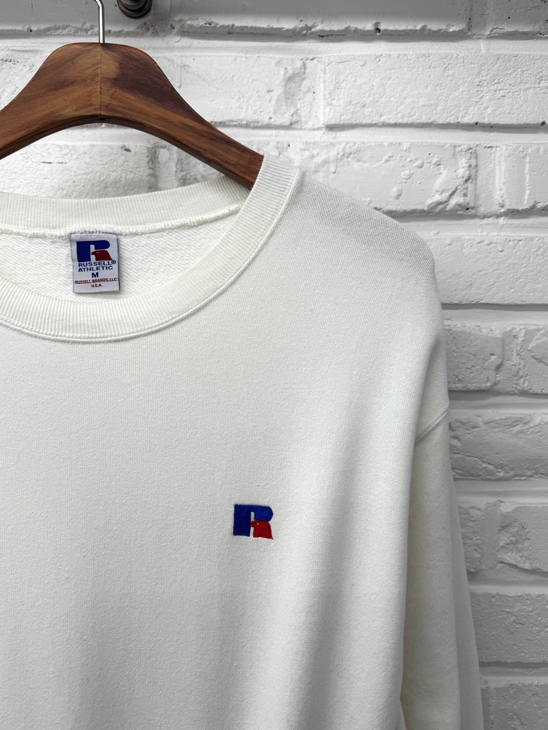Russell Athletic 화이트 로고 맨투맨 상품이미지4