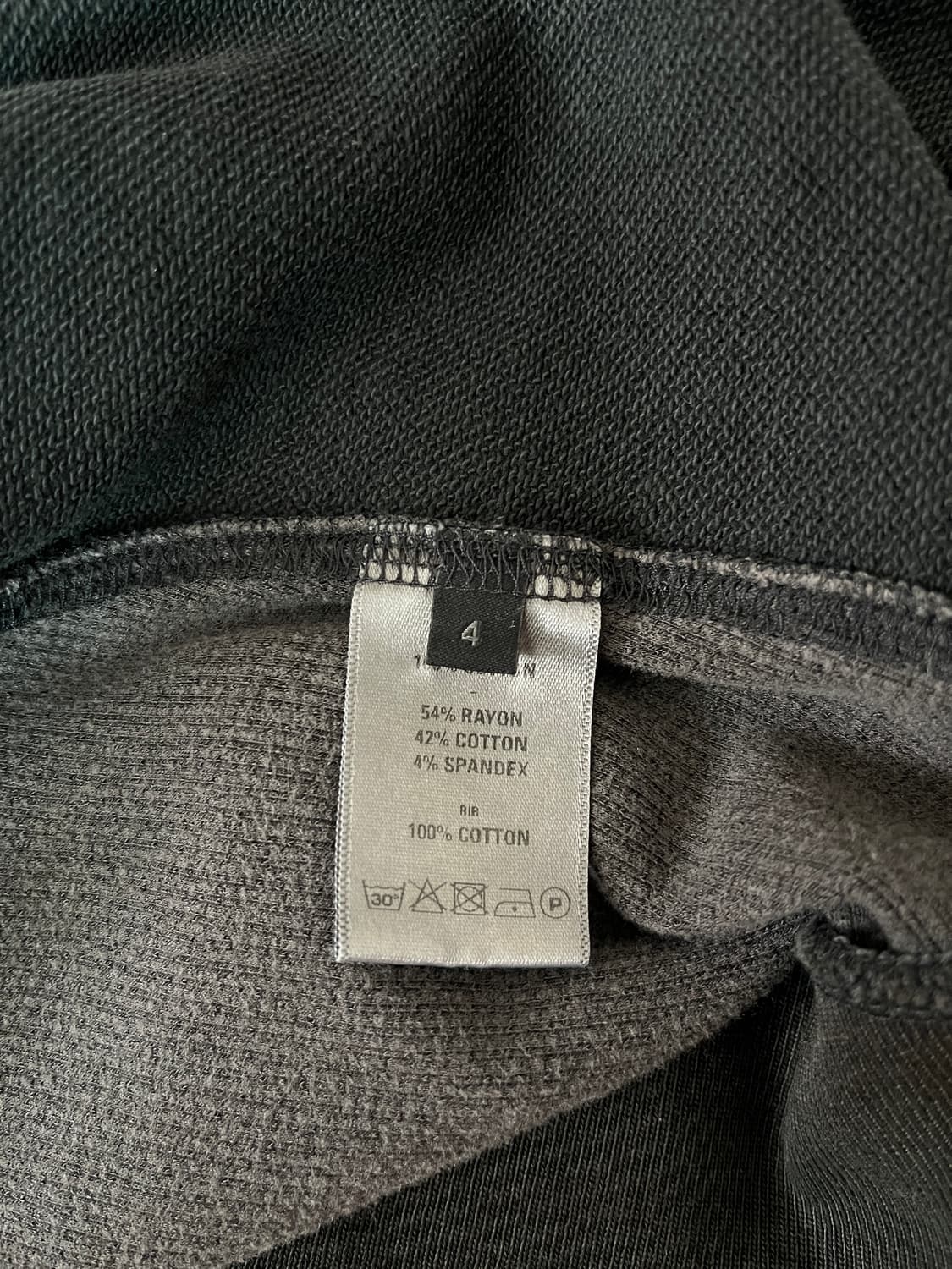 혜인서 25fw slashed zip hoodie (Charcoal) 상품이미지3