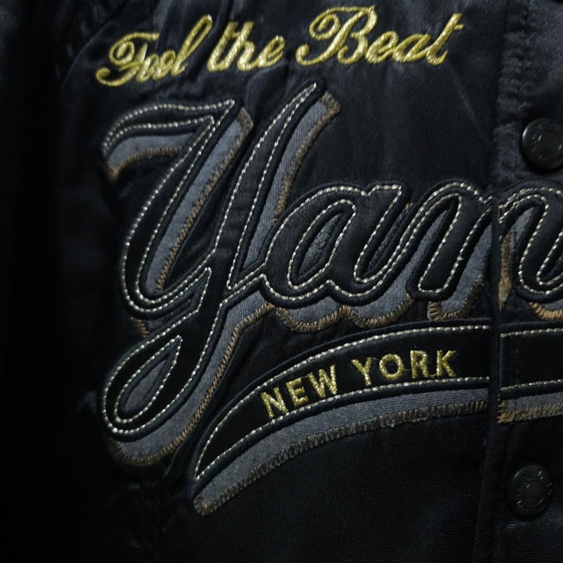 MLB 유광 양키즈 바시티 자켓 L 상품이미지5