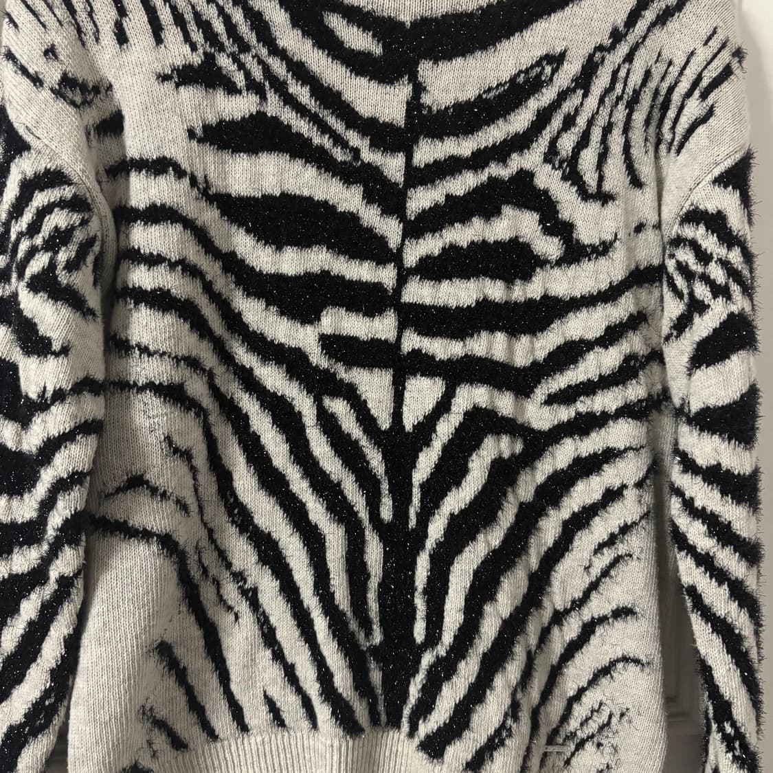 DIESEL 디젤 지브라 펄 니트 S 상품이미지3
