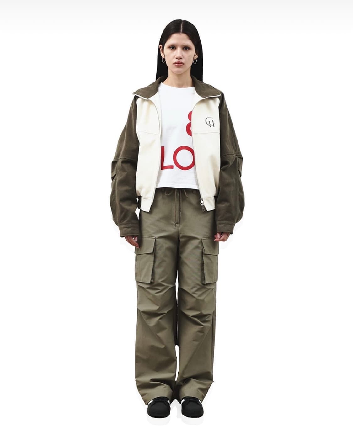 하이키클럽 콘트라스트자켓 카키 상품이미지3