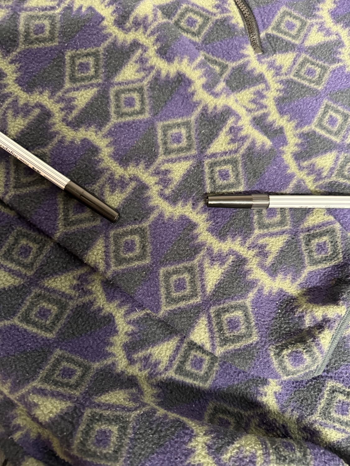 컬럼비아 1/4 지퍼 플리스 풀오버 퍼플 앤 라이트 그린 상품이미지9