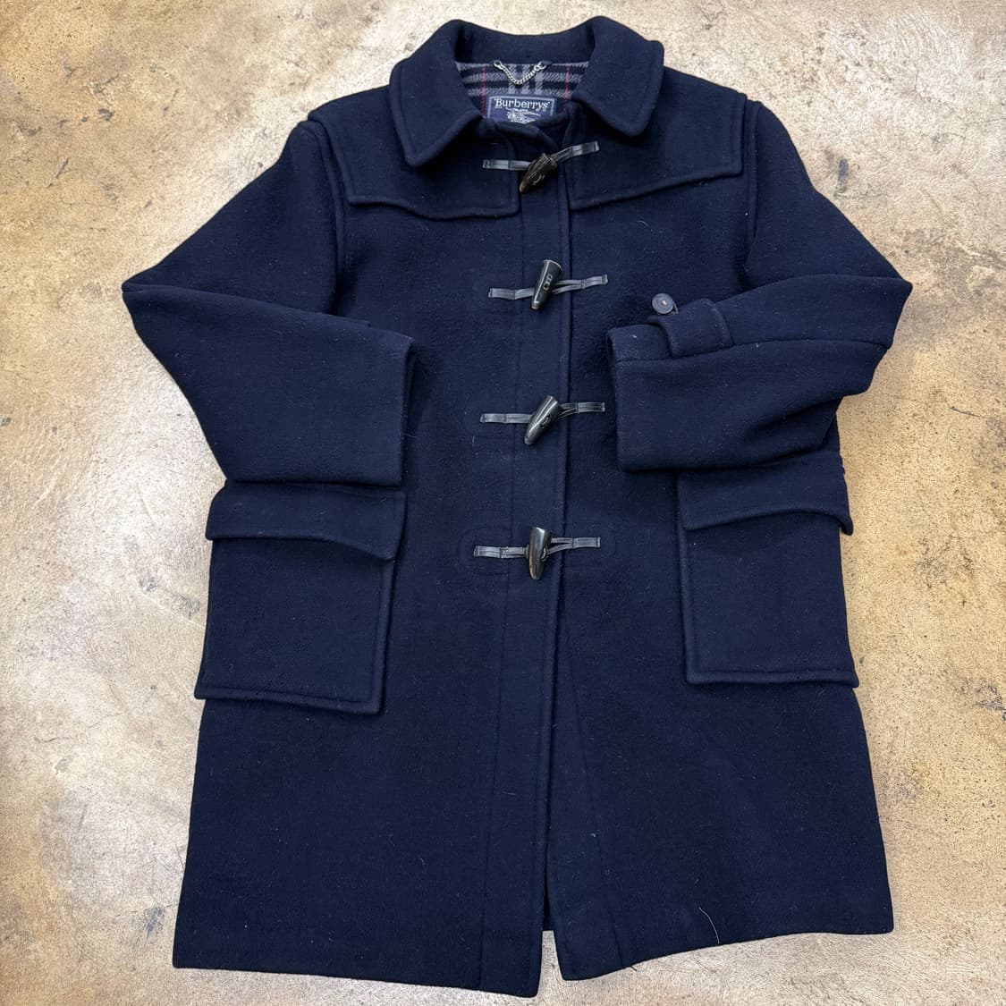 버버리 네이비 떡볶이 코트  상품이미지2