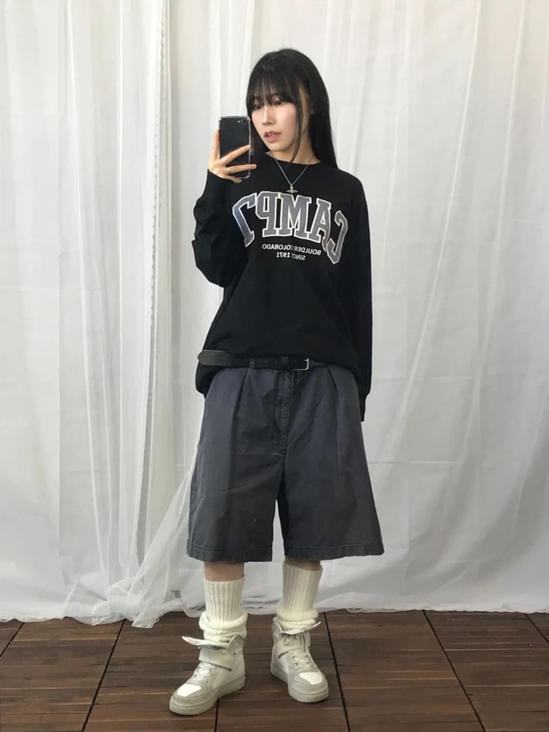 CAMP7 Boulder Logo Sweatshirt 상품이미지1