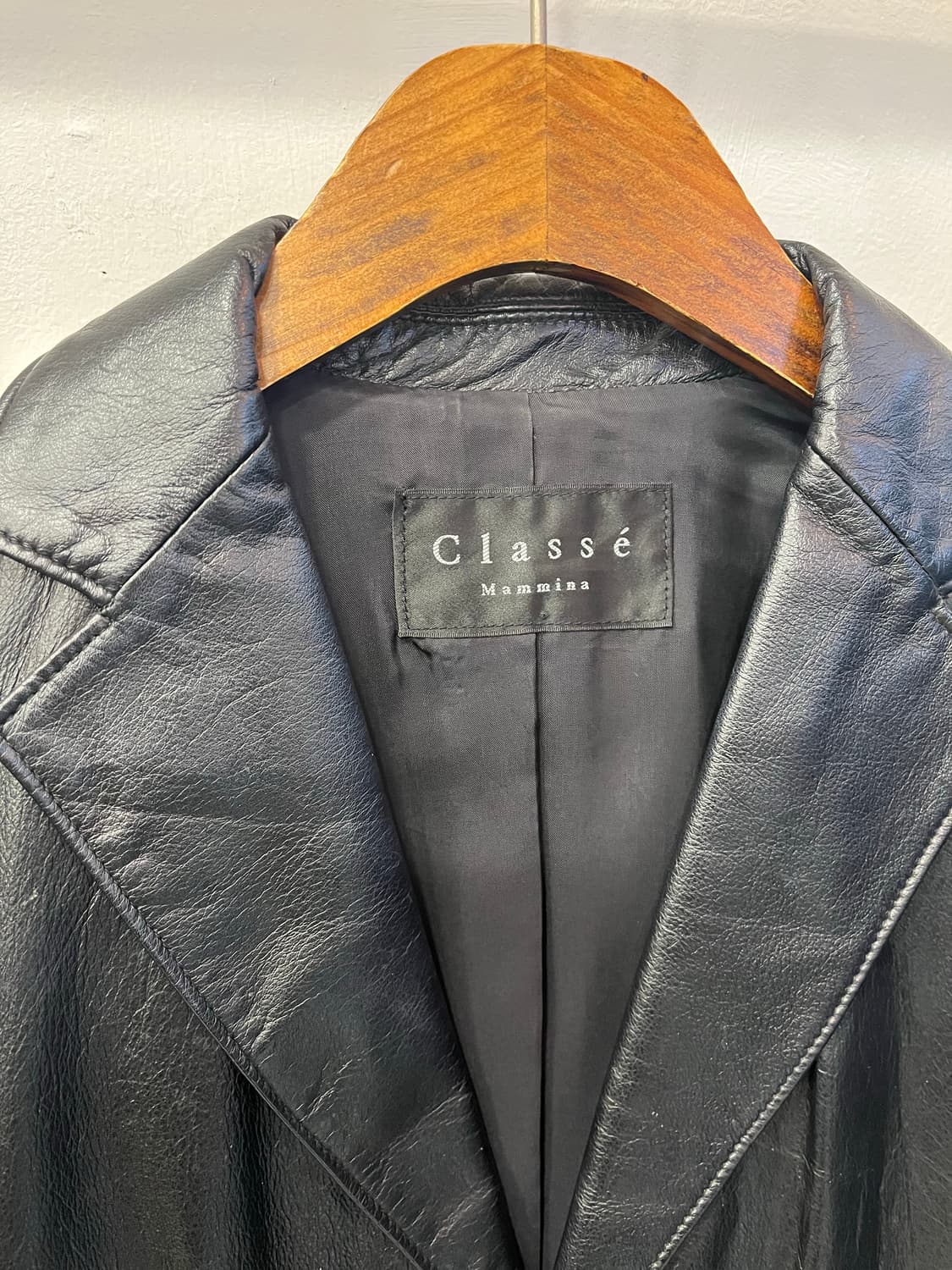 Classe 소가죽 블랙 자켓 상품이미지3