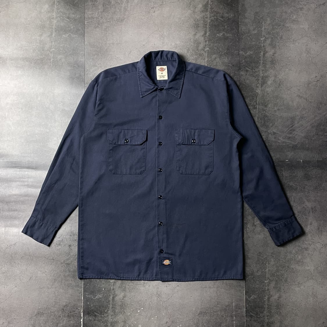 DICKIES 디키즈 빈티지 네이비 플랩포켓 워크 셔츠 A00947 상품이미지1