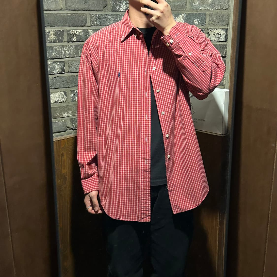 XL) 폴로 랄프로렌 클래식 체크 셔츠 상품이미지8