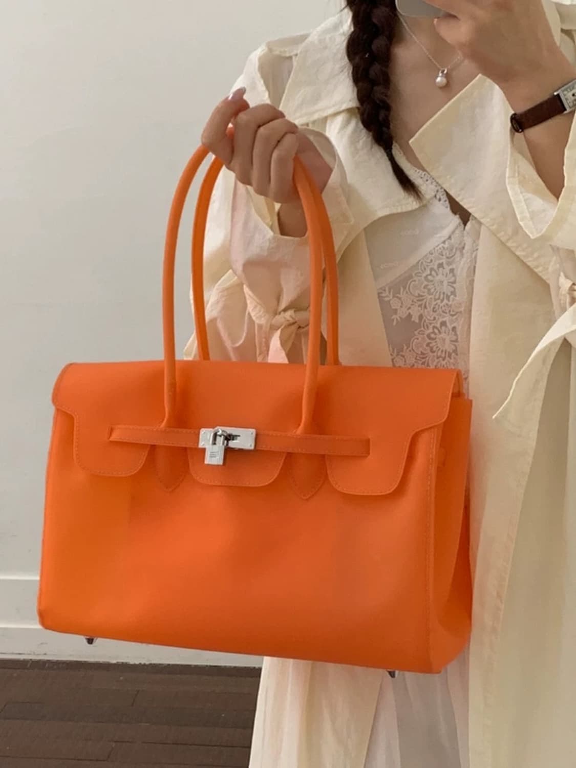 최저가🎀 키키 젤리 버킨백 불투명 디자인 y2k 상품이미지4