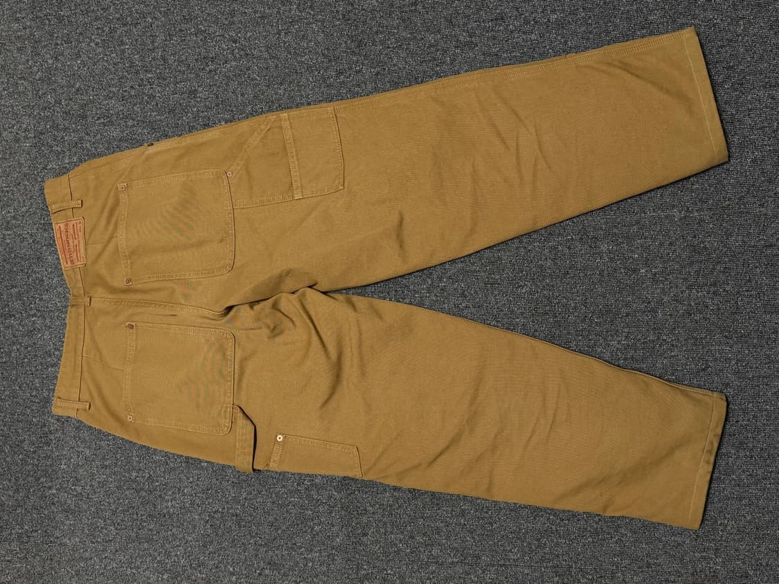 아웃스탠딩 캔버스 카펜더 더블니 팬츠 베이지 상품이미지2