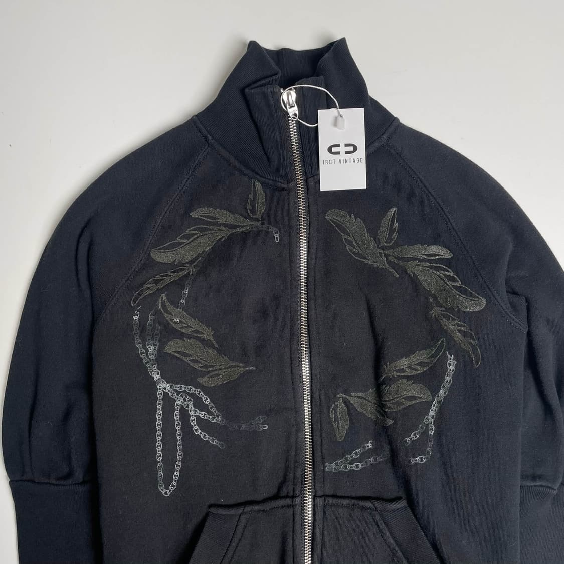 디젤 나뭇잎 체인 프린트 롱 립 져지 자켓 상품이미지3