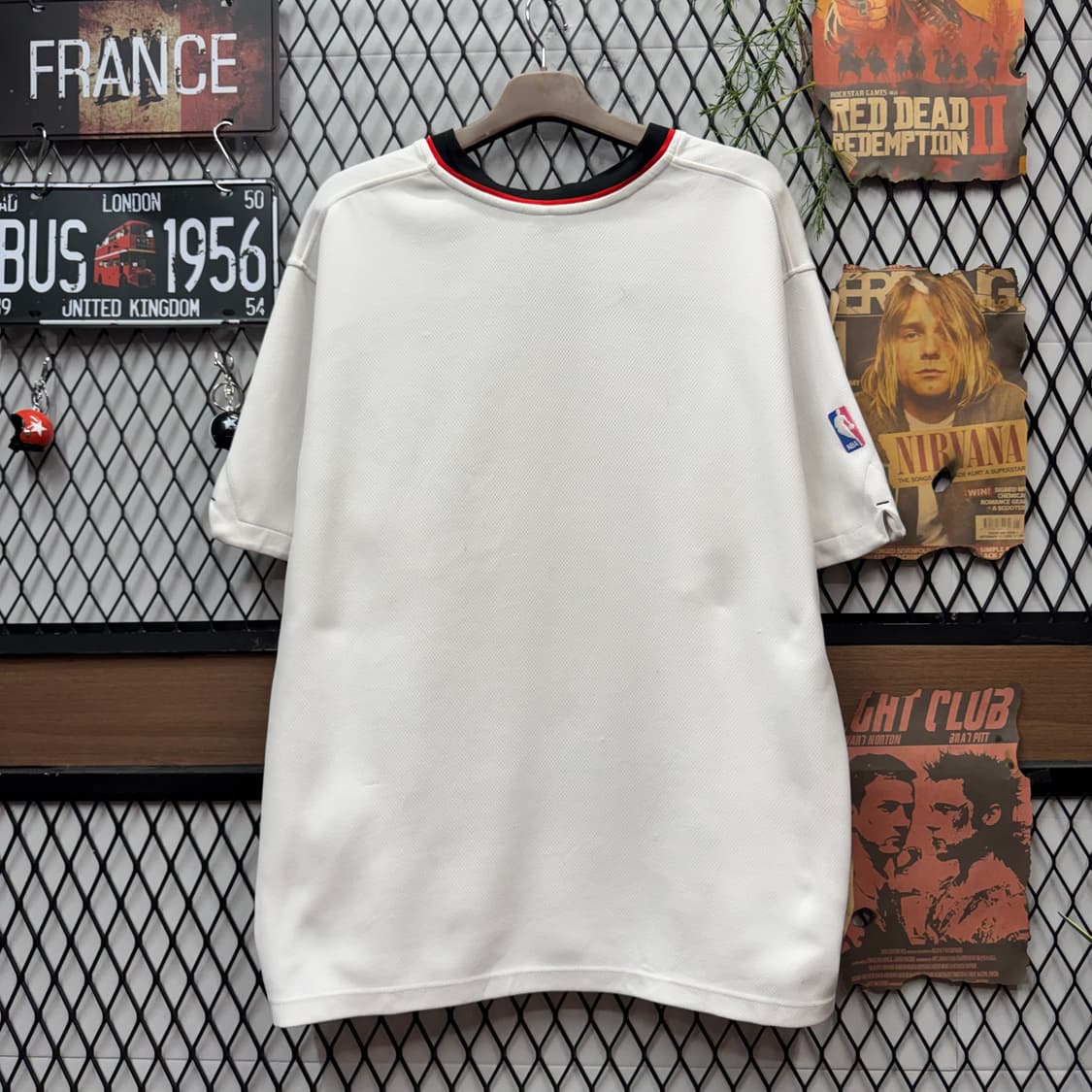 90s 나이키 X 시카고불스 웜업 전면 로고 포인트 화이트 상품이미지2