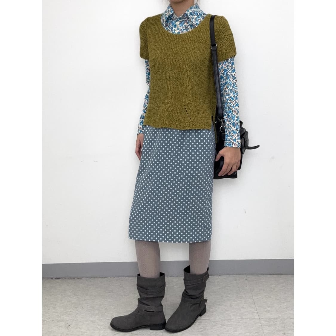 빈티지 플로럴 블라우스 셔츠 상품이미지2