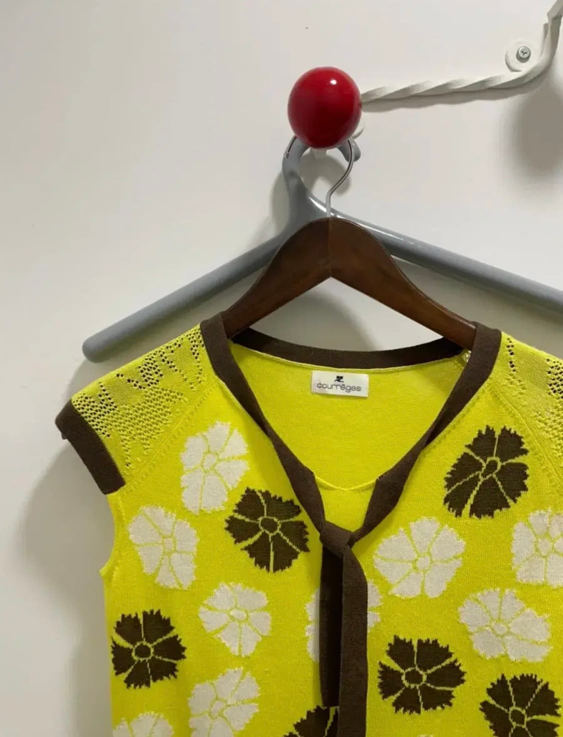 꾸레쥬 반팔 니트 상품이미지1