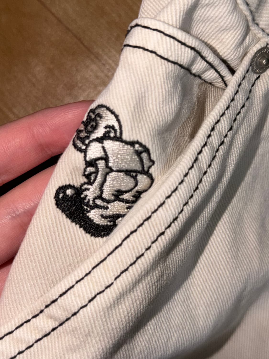 DRAGGY WORK PANTS (IVORY) 위캔더스 바지 상품이미지4