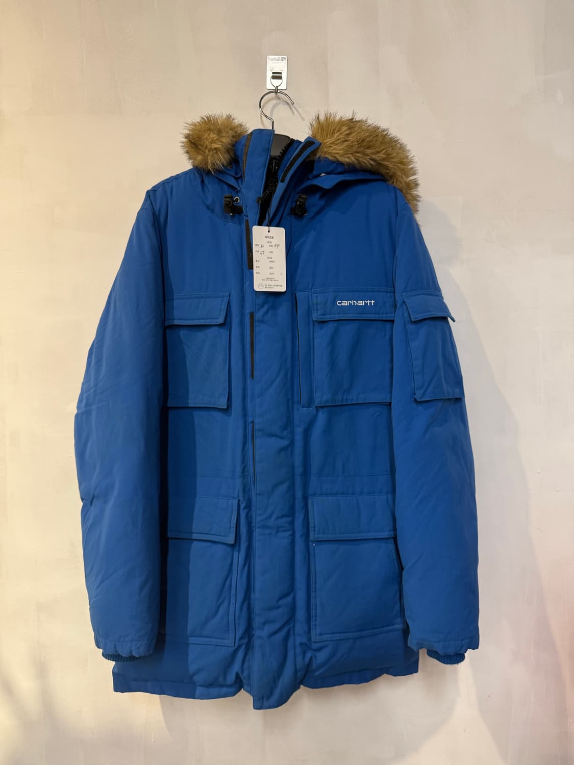 칼하트 블루 퍼패딩 상품이미지1