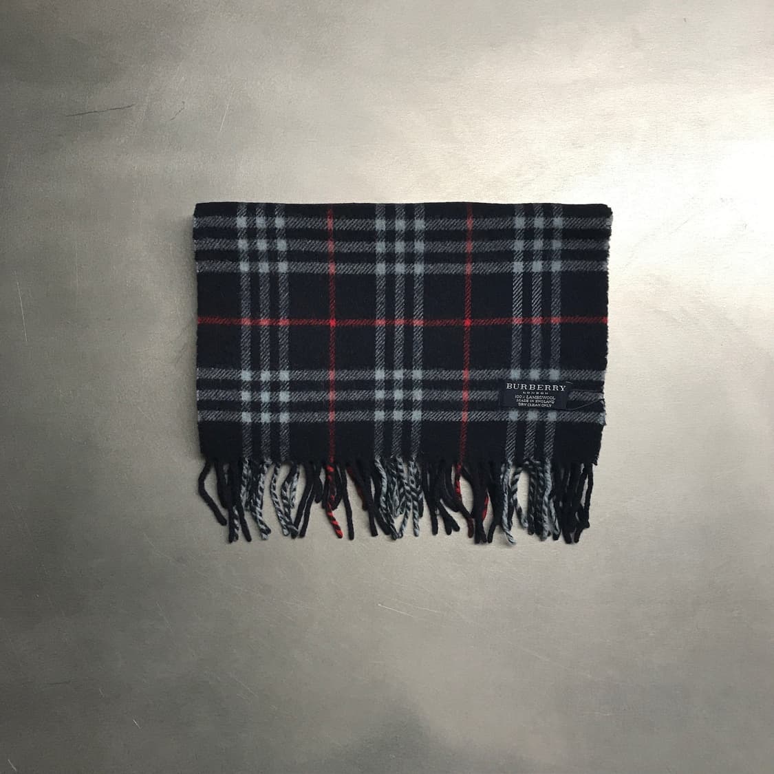 버버리 정품 램스울 머플러 네이비 상품이미지2