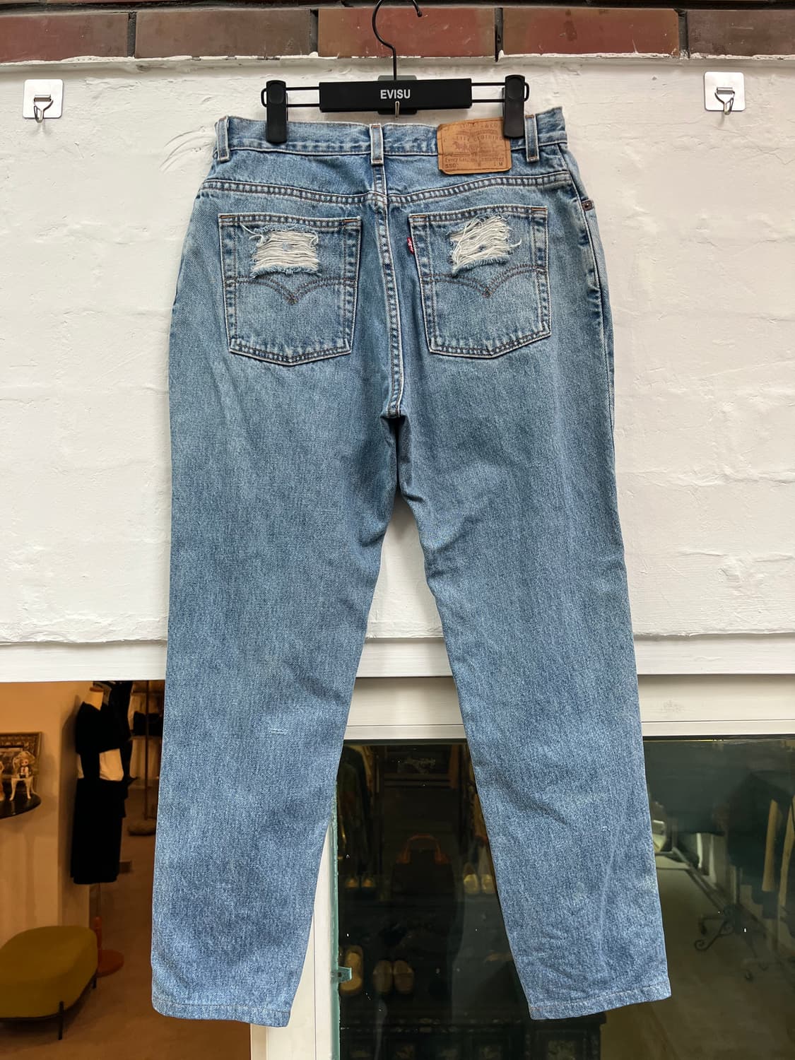 Levis 550 대미지 연청 데님 W31/M 상품이미지5